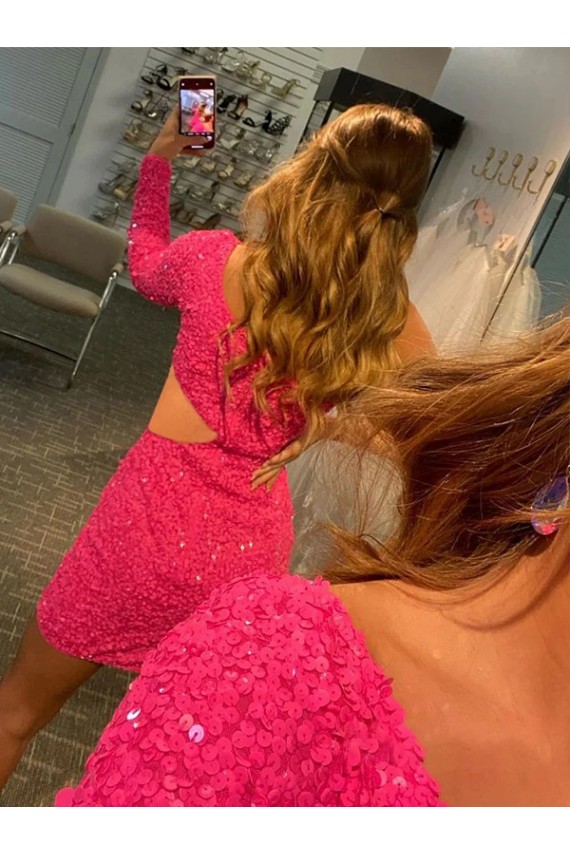 Wholesale Sheath One Shoulder Short Prom Dresses Canada