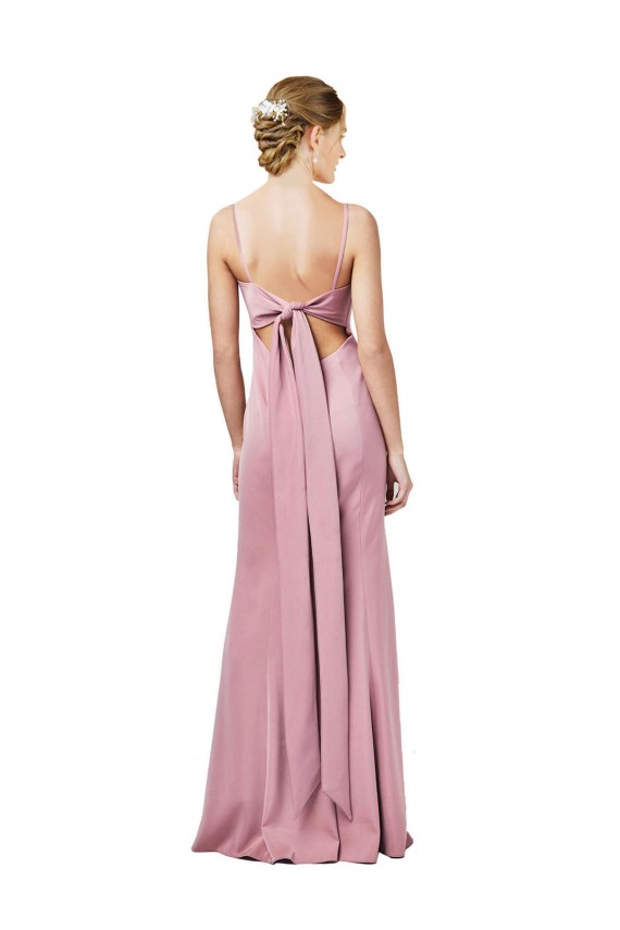 Wholesale Low Back Black Sheath Square Neck Long Prom Dress Canada