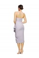 Wholesale Low Back Arctic Lilac Sheath Strapless Cocktail Length High Low Prom Dress Canada