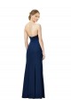 Wholesale Low Back Black Sheath Strapless Long Prom Dress Canada