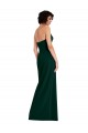 Wholesale Low Back Midnight Green Sheath Strapless Long Prom Dress Canada