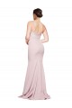 Wholesale Low Back Mauve Sheath Strapless Sweep Train Prom Dress Canada