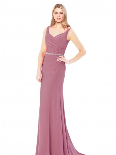 Wholesale Low Back Sheath High Neck Long Prom Dress Canada