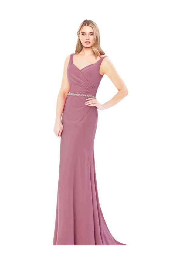 Wholesale Low Back Sheath High Neck Long Prom Dress Canada