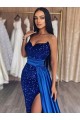 Wholesale Royal Blue Sheath Sweetheart Sweep Train Prom Dresses Canada