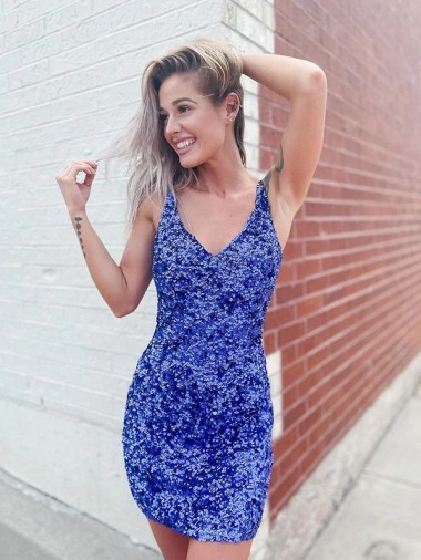 Wholesale Sheath V-Neck Short Prom Dress Canada