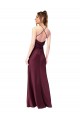 Wholesale Open Back Black Sheath V-Neck Long Black Tie Prom Dress Canada