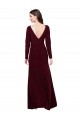 Wholesale V-Back Burgundy Gold Sheath V-Neck Long Prom Dress Canada