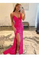 Wholesale Sheath V-Neck Sweep Train Long Gowns Canada