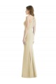 Wholesale Open Back Champagne Trumpet Bateau Neck Long Prom Dress Canada