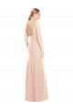 Wholesale Open Back Nude Trumpet Bateau Neck Long Prom Dress Canada