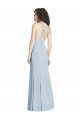 Wholesale Open Back Light Sky Blue Trumpet Halter Neck Long Prom Dress Canada