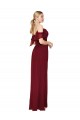 Wholesale V-Back Burgundy Trumpet High Neck Long Prom Dress Canada