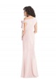 Wholesale Pink Trumpet Off the Shoulder Long Prom Dress Canada