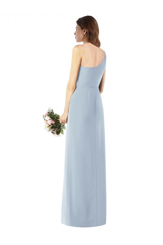Wholesale Light Sky Blue Trumpet One Shoulder Long Prom Dress Canada
