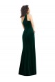 Wholesale Dark Green Trumpet One Shoulder Long Black Tie Prom Dress Canada