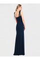 Wholesale Low Back Dark Navy Trumpet Spaghetti Straps Long Prom Dress Canada