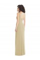 Wholesale Low Back Champagne Trumpet Square Neck Long Prom Dress Canada