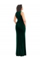 Wholesale Dark Green Trumpet Square Neck Long Prom Dress Canada
