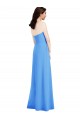 Wholesale Low Back Peacock Blue Trumpet Strapless Long Prom Dress Canada