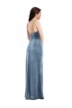 Wholesale Low Back Dusty Blue Trumpet Sweetheart Long Prom Dress Canada