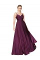 Wholesale V-Back Wild Berry A-Line High Neck Long Prom Dress Canada